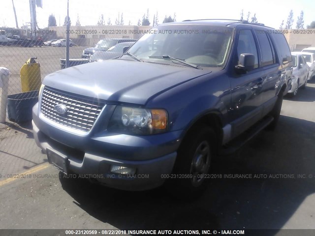 1FMPU16L23LB13277 - 2003 FORD EXPEDITION XLT BLUE photo 2