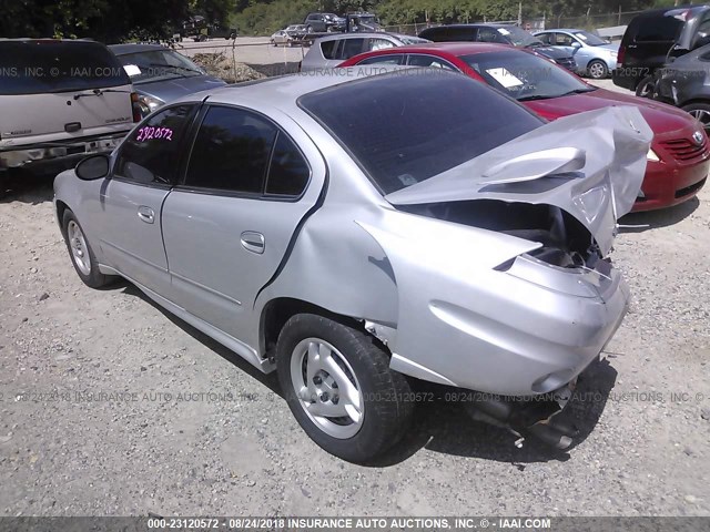 1G2NE52E25M212111 - 2005 PONTIAC GRAND AM SE GRAY photo 3