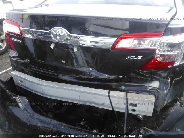 4T1BF1FK5CU121623 - 2012 TOYOTA CAMRY SE/LE/XLE შავი ფოტო 6