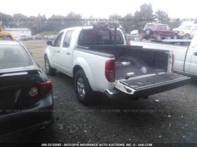 1N6AD0EV3DN736286 - 2013 NISSAN FRONTIER S/SV/SL/PRO-4X WHITE photo 3