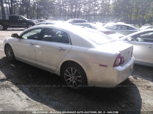 1G1ZE5E78BF314841 - 2011 CHEVROLET MALIBU LTZ 白色 照片 3
