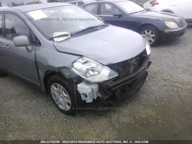 3N1BC1CP3AL443510 - 2010 NISSAN VERSA S/SL GRAY photo 6