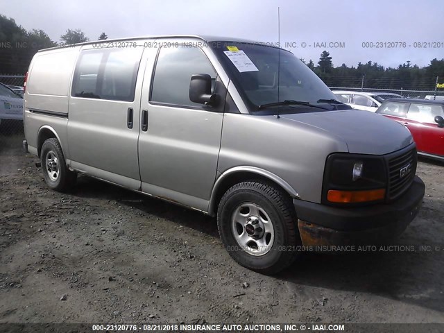 1GTFG15XX41131101 - 2004 GMC SAVANA G1500 GRAY photo 1