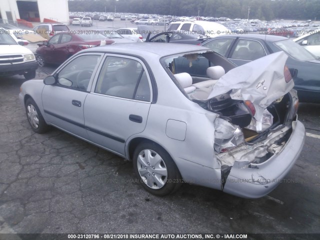 1Y1SK52822Z404964 - 2002 CHEVROLET GEO PRIZM LSI SILVER photo 3