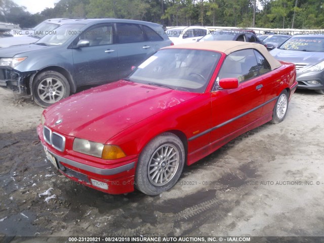 WBABJ8328WEM20373 - 1998 BMW 323 IC AUTOMATIC RED photo 2