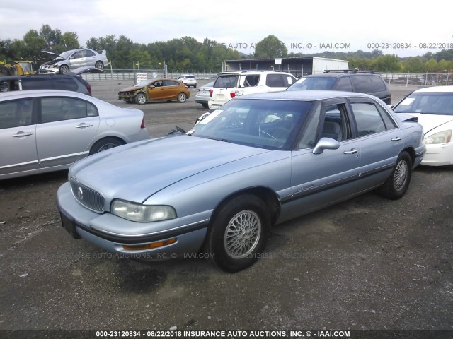 1G4HP52K7VH545224 - 1997 BUICK LESABRE CUSTOM BLUE photo 2