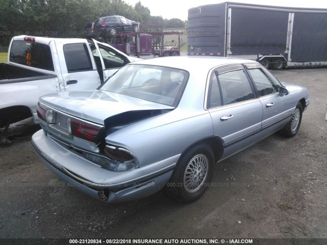 1G4HP52K7VH545224 - 1997 BUICK LESABRE CUSTOM BLUE photo 4