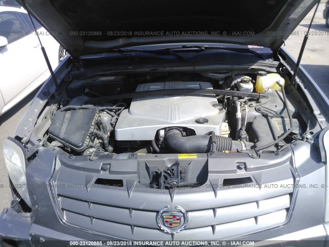 1GYEE637X40162267 - 2004 CADILLAC SRX GRAY photo 10