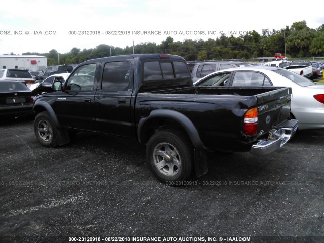 5TEGN92N94Z414557 - 2004 TOYOTA TACOMA DOUBLE CAB PRERUNNER BLACK photo 3
