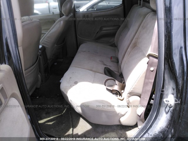 5TEGN92N94Z414557 - 2004 TOYOTA TACOMA DOUBLE CAB PRERUNNER BLACK photo 8