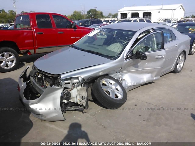 1G1ZA5EU7CF387542 - 2012 CHEVROLET MALIBU LS SILVER photo 2