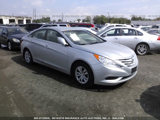 5NPEB4AC2CH384533 - 2012 HYUNDAI SONATA GLS SILVER photo 1