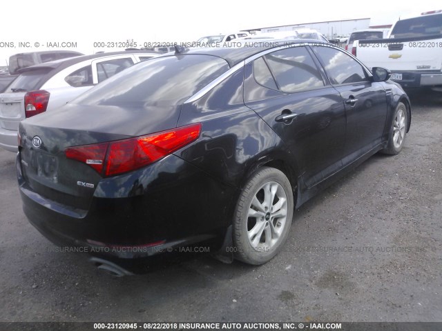 KNAGN4A71B5160782 - 2011 KIA OPTIMA EX/SX BLACK photo 4