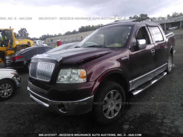 5LTPW18516FJ19665 - 2006 LINCOLN MARK LT MAROON photo 2