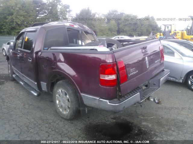 5LTPW18516FJ19665 - 2006 LINCOLN MARK LT MAROON photo 3