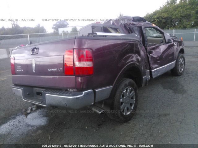 5LTPW18516FJ19665 - 2006 LINCOLN MARK LT MAROON photo 4