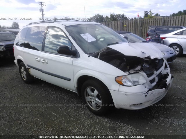 1D4GP45R17B183094 - 2007 DODGE CARAVAN SXT WHITE photo 1