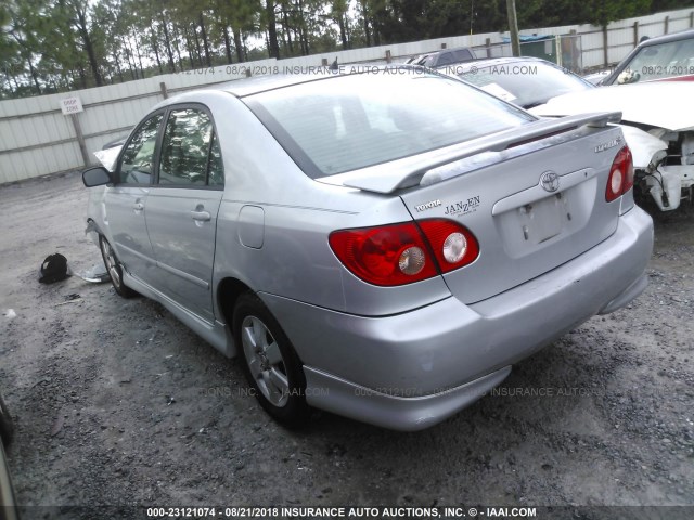 1NXBR32E87Z855665 - 2007 TOYOTA COROLLA CE/LE/S SILVER photo 3