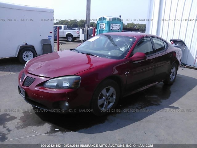 2G2WP552661260398 - 2006 PONTIAC GRAND PRIX RED photo 2