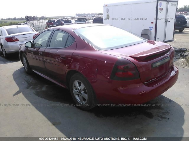 2G2WP552661260398 - 2006 PONTIAC GRAND PRIX RED photo 3