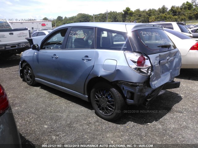2T1KR32E06C563864 - 2006 TOYOTA COROLLA MATRIX XR BLUE photo 3