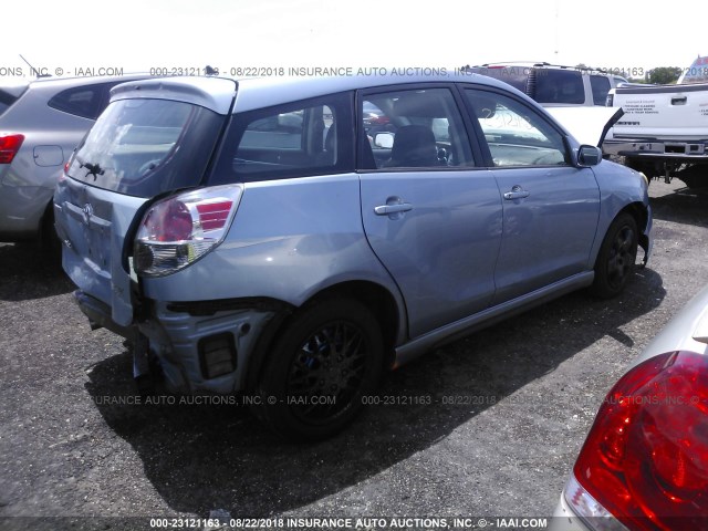 2T1KR32E06C563864 - 2006 TOYOTA COROLLA MATRIX XR BLUE photo 4