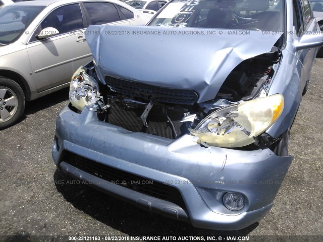 2T1KR32E06C563864 - 2006 TOYOTA COROLLA MATRIX XR BLUE photo 6