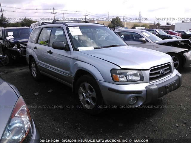 JF1SG65674H720235 - 2004 SUBARU FORESTER 2.5XS SILVER photo 1