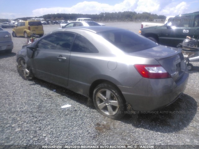 2HGFG12948H573953 - 2008 HONDA CIVIC EXL 灰色 照片 3