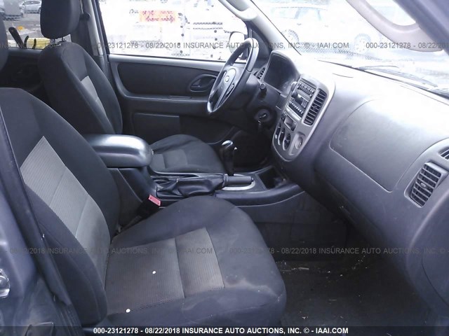 1FMYU03117KA92869 - 2007 FORD ESCAPE XLT GRAY photo 5