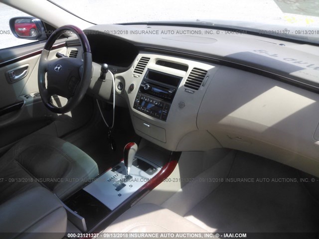 KMHFC46F97A202226 - 2007 HYUNDAI AZERA BLUE photo 5