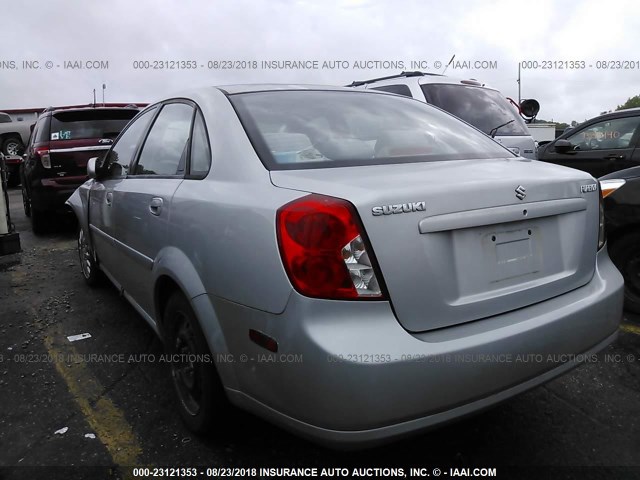 KL5JD56Z15K086643 - 2005 SUZUKI FORENZA S SILVER photo 3