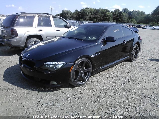 WBAEA53538CV90564 - 2008 BMW 650 I BLACK photo 2