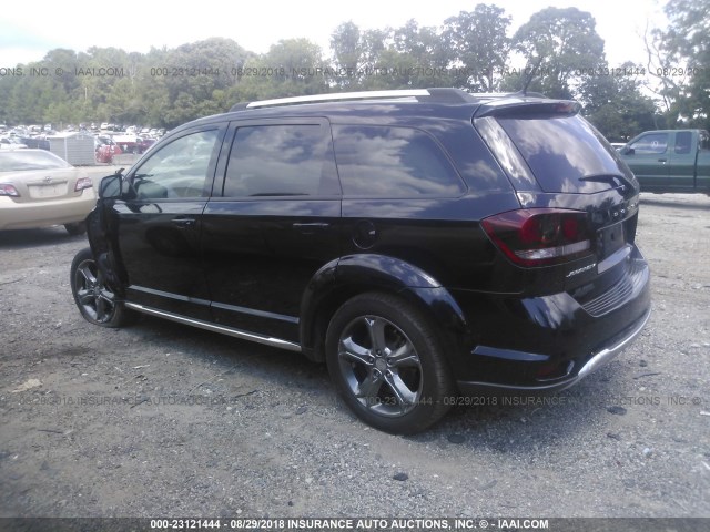 3C4PDCGBXET312476 - 2014 DODGE JOURNEY CROSSROAD BLACK photo 3