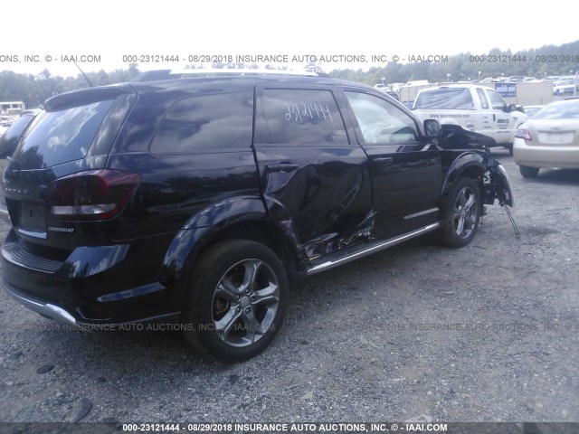 3C4PDCGBXET312476 - 2014 DODGE JOURNEY CROSSROAD BLACK photo 4