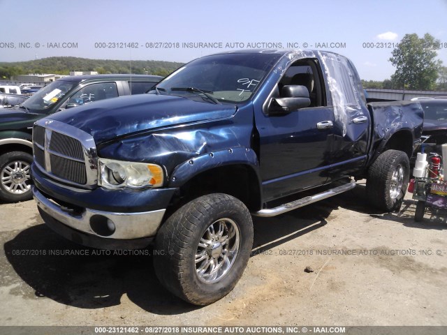 3D7KU28C54G220247 - 2004 DODGE RAM 2500 ST/SLT BLUE photo 2