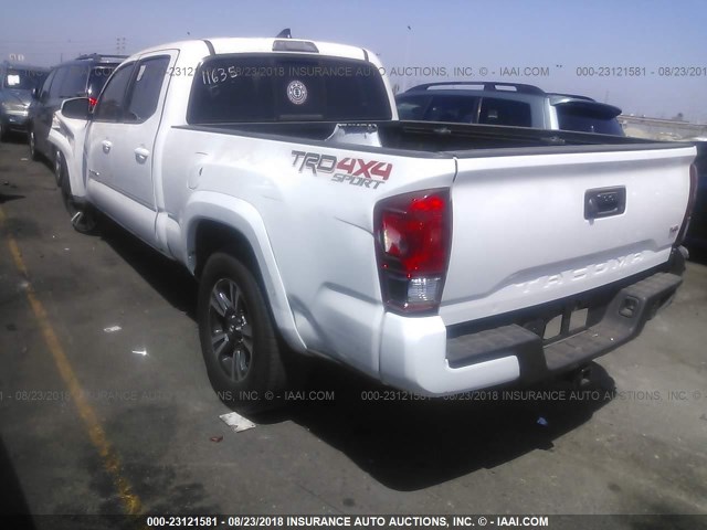 3TMDZ5BN0GM008345 - 2016 TOYOTA TACOMA DBL CAB/SR5/TRD SPORT/OR WHITE photo 3