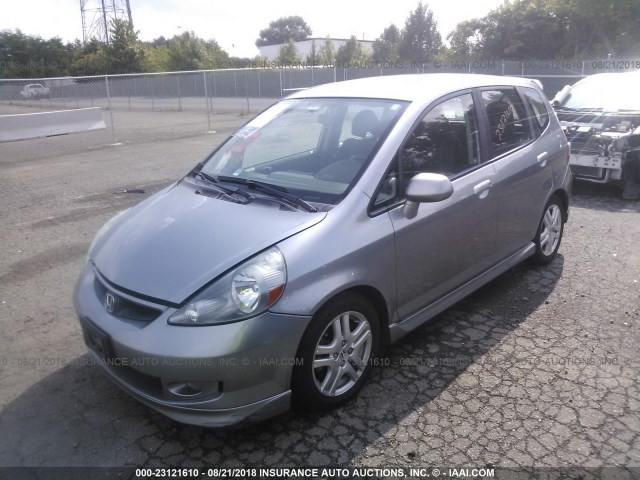 JHMGD38697S038658 - 2007 HONDA FIT S 银色 照片 2