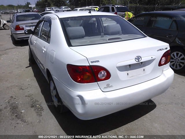 JTDBR32E842048834 - 2004 TOYOTA COROLLA CE/LE WHITE photo 3