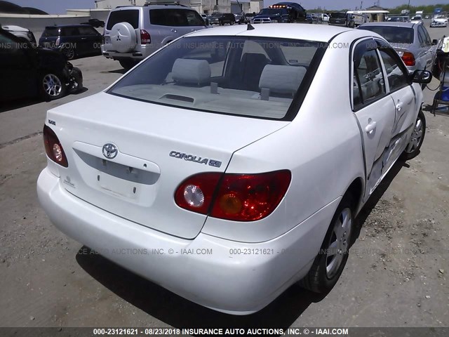 JTDBR32E842048834 - 2004 TOYOTA COROLLA CE/LE WHITE photo 4