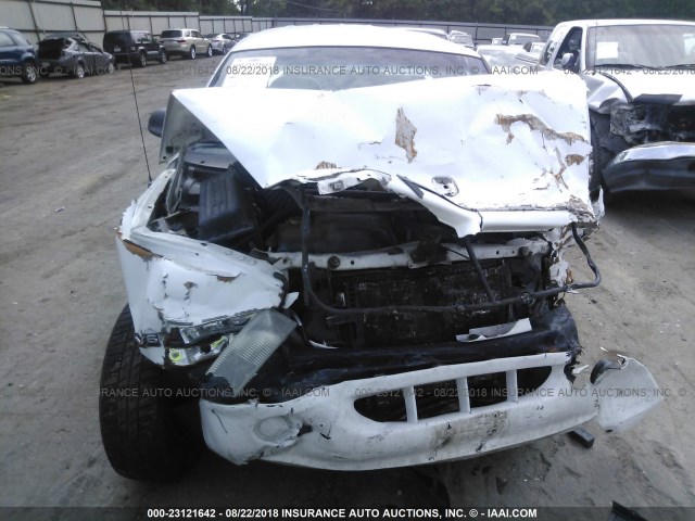 1B7GL2AX4YS623845 - 2000 DODGE DAKOTA QUAD WHITE photo 6