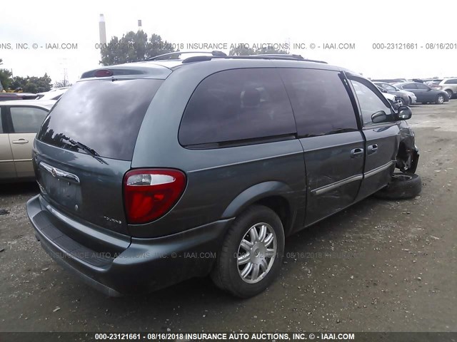 2A4GP54LX7R267765 - 2007 CHRYSLER TOWN & COUNTRY TOURING BLUE photo 4