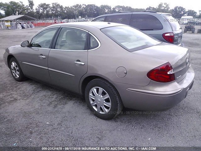 2G4WC582761298642 - 2006 BUICK LACROSSE CX Dark Brown photo 3