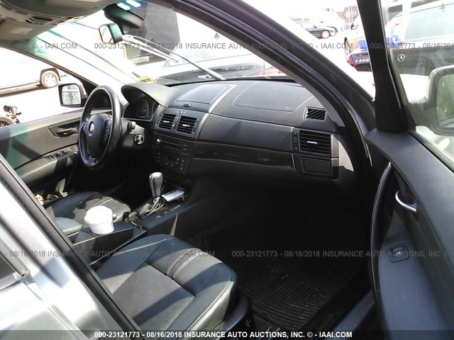 WBXPC93499WJ27514 - 2009 BMW X3 GRAY photo 5