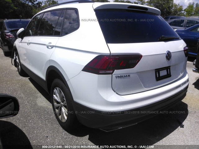 3VV1B7AX9JM046560 - 2018 VOLKSWAGEN TIGUAN S WHITE photo 3