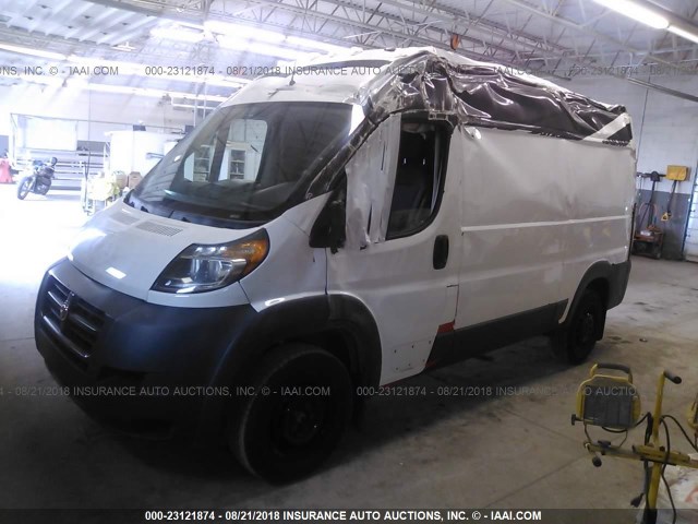 3C6TRVCG5FE511249 - 2015 RAM PROMASTER 2500 2500 HIGH WHITE photo 2