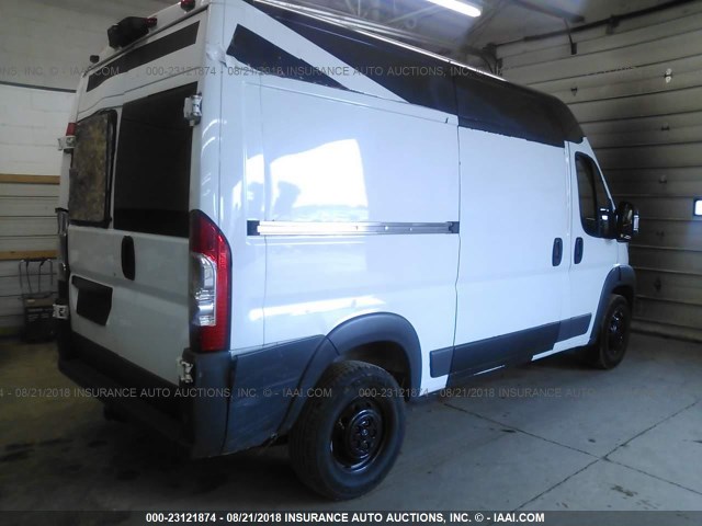 3C6TRVCG5FE511249 - 2015 RAM PROMASTER 2500 2500 HIGH WHITE photo 4