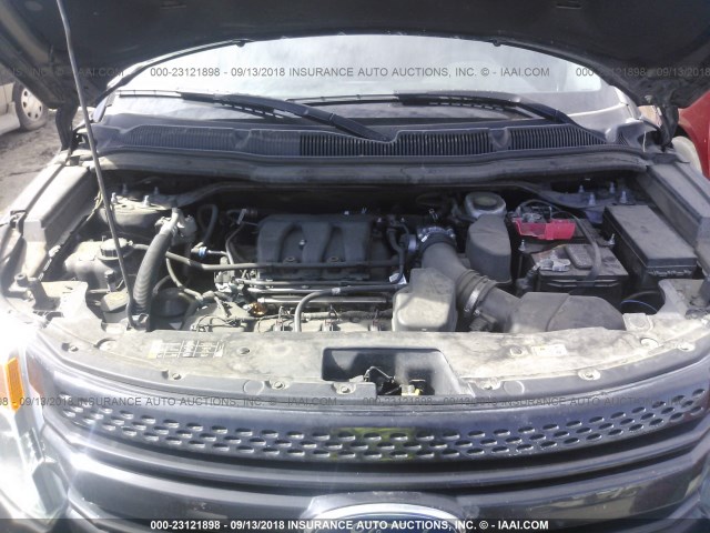 1FM5K8ARXDGC41469 - 2013 FORD EXPLORER POLICE INTERCEPTOR BLACK photo 10