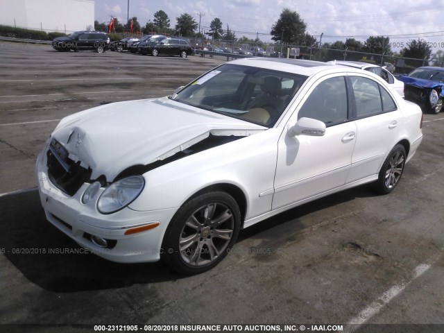 WDBUF87X89B421157 - 2009 MERCEDES-BENZ E 350 4MATIC WHITE photo 2