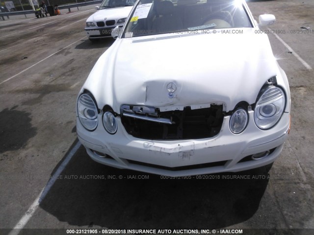 WDBUF87X89B421157 - 2009 MERCEDES-BENZ E 350 4MATIC WHITE photo 6